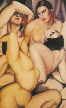 Tamara de Lempicka œuvres - groupe de quatre nus 1925 contemporain Tamara de Lempicka